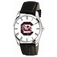 South Carolina Gamecocks Berkeley Black Leather Watch