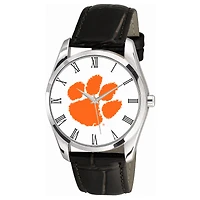 Clemson Tigers Berkeley Black Leather Watch