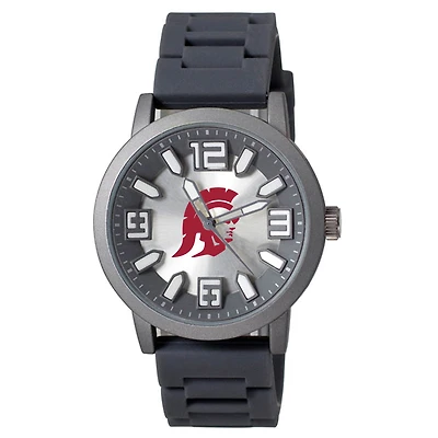 USC Trojans Enigma Silicone Strap Watch