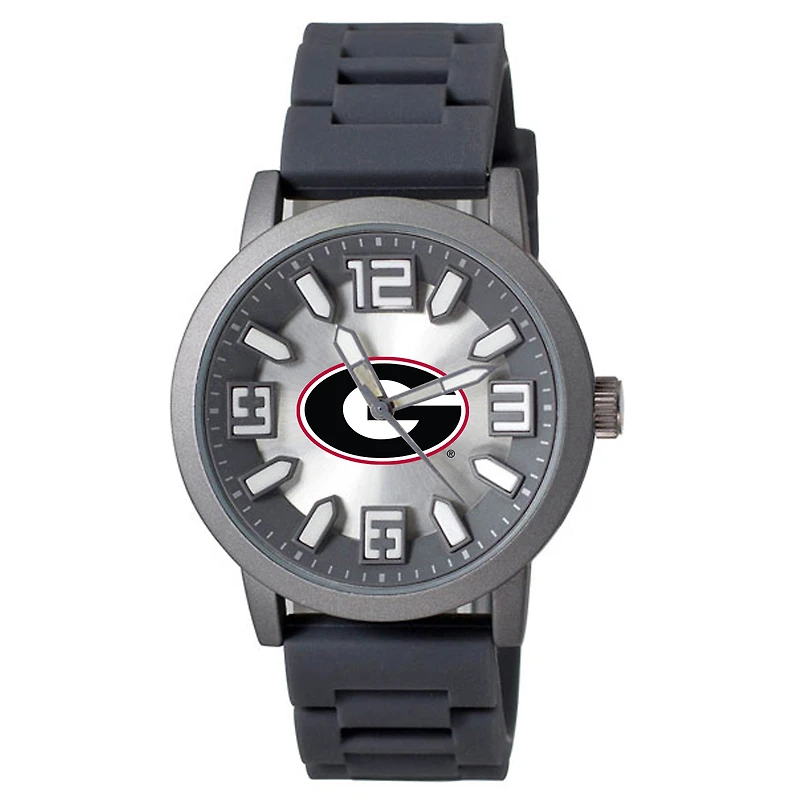 Georgia Bulldogs Enigma Silicone Strap Watch