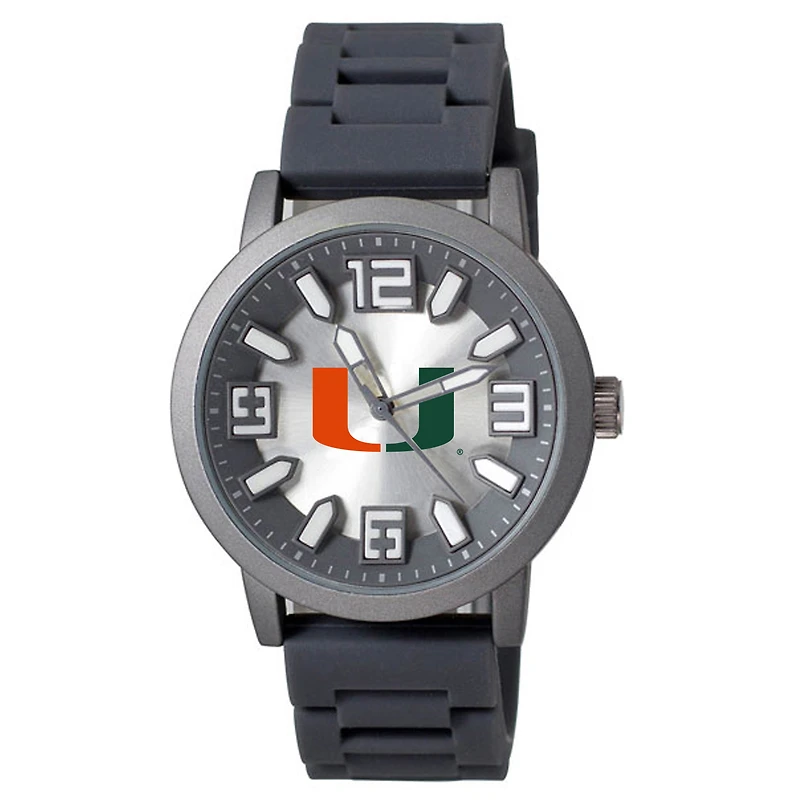 Miami Hurricanes Enigma Silicone Strap Watch