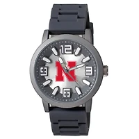 Nebraska Huskers Enigma Silicone Strap Watch