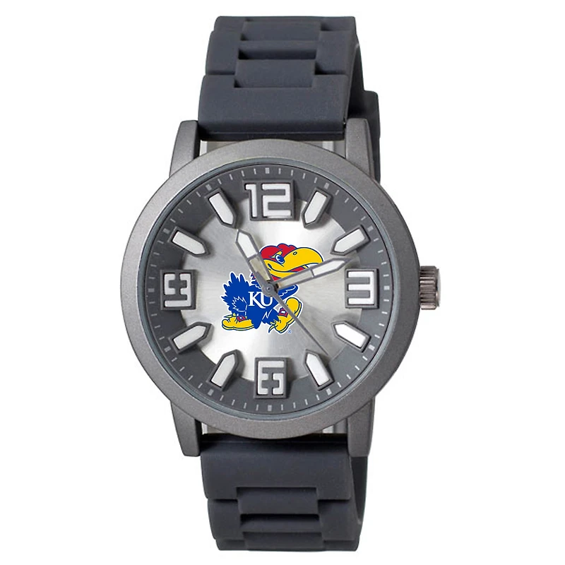 Kansas Jayhawks Enigma Silicone Strap Watch