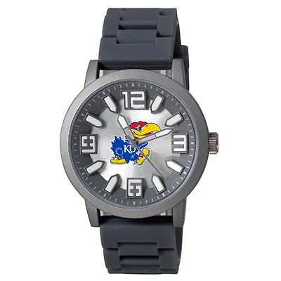 Kansas Jayhawks Enigma Silicone Strap Watch