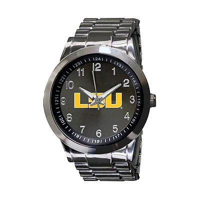 LSU Tigers Integris Gunmetal Stainless Steel Watch