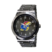 Kansas Jayhawks Integris Gunmetal Stainless Steel Watch