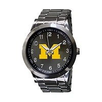 Michigan Wolverines Integris Gunmetal Stainless Steel Watch