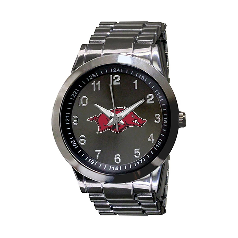 Arkansas Razorbacks Integris Gunmetal Stainless Steel Watch