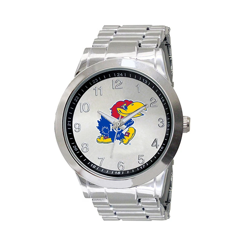 Kansas Jayhawks Integris Stainless Steel Watch