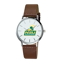 Norfolk State Spartans Plexus Brown Leather Watch
