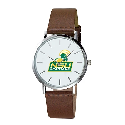 Norfolk State Spartans Plexus Brown Leather Watch