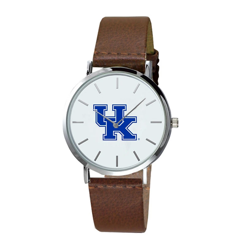 Kentucky Wildcats Plexus Brown Leather Watch