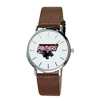 Clark Atlanta University Panthers Plexus Brown Leather Watch