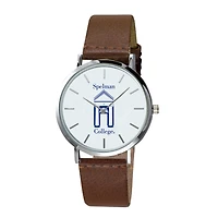 Spelman College Jaguars Plexus Brown Leather Watch