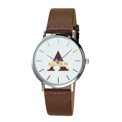 Alcorn State Braves Plexus Brown Leather Watch