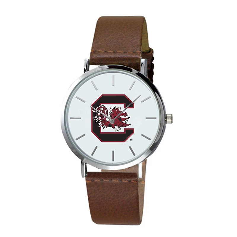 South Carolina Gamecocks Plexus Brown Leather Watch
