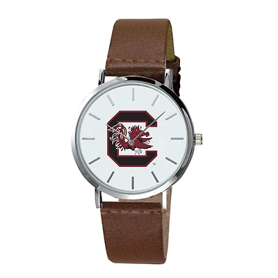 South Carolina Gamecocks Plexus Brown Leather Watch