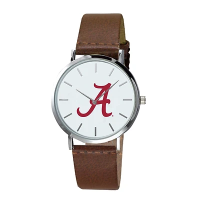 Alabama Crimson Tide Plexus Brown Leather Watch