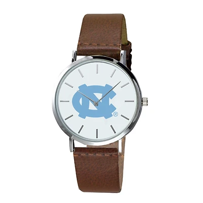 North Carolina Tar Heels Plexus Brown Leather Watch