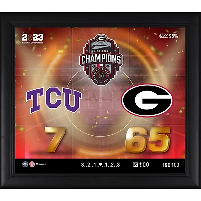 Fanatics Authentic Georgia Bulldogs College Football Playoff 2022 National Champions 15'' x 17'' Collage