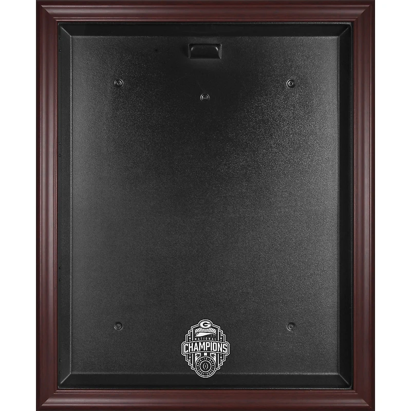 Fanatics Authentic Georgia Bulldogs College Football Playoff 2022 National Champions Mahogany Framed Logo Jersey Display Case
