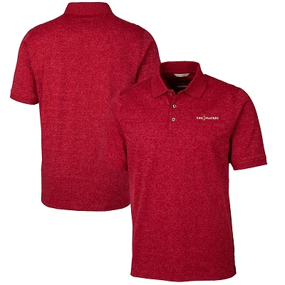 Men's Cutter & Buck Red THE PLAYERS DryTec Advantage Tri-Blend Space Dye Polo