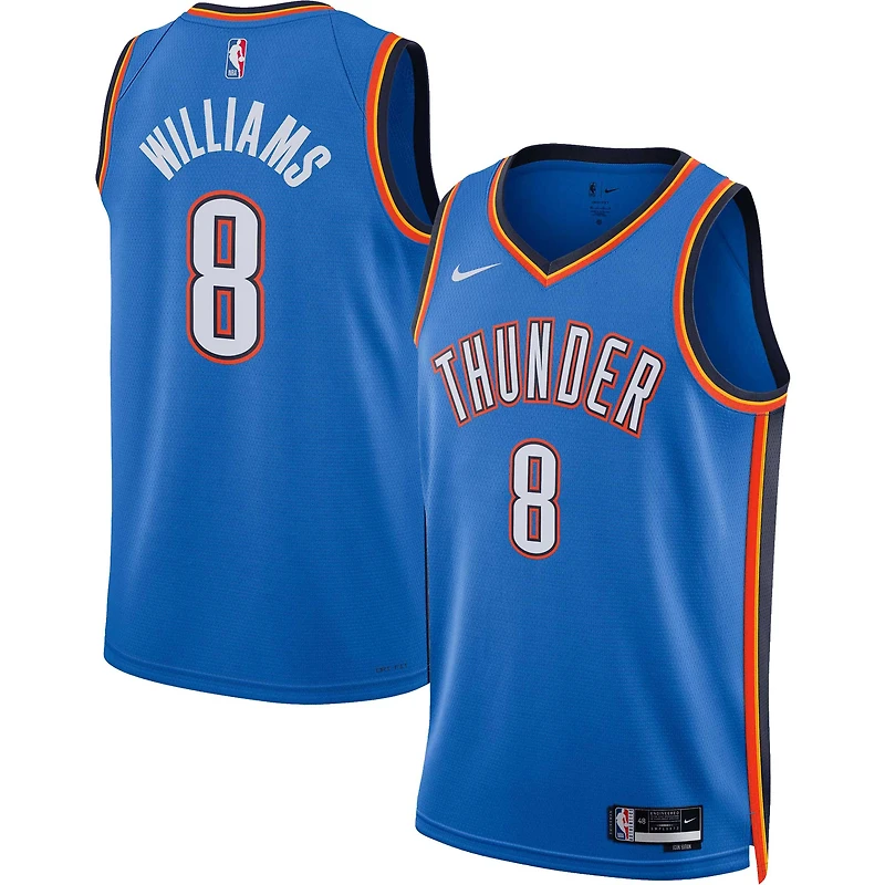 Unisex Nike Jalen Williams Blue Oklahoma City Thunder Swingman Jersey - Icon Edition