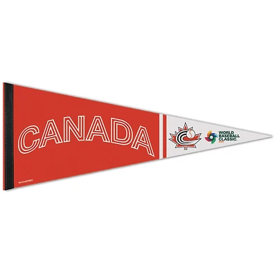 WinCraft Canada Baseball 12'' x 30'' 2023 World Baseball Classic Premium Pennant