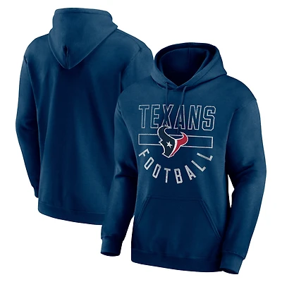 Men's Navy Houston Texans Bubble Screen Pullover Hoodie
