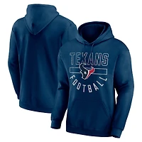 Men's Navy Houston Texans Bubble Screen Pullover Hoodie