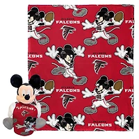 Northwest x Disney Atlanta Falcons Mickey Hugger Pillow & Silk Touch Throw Set