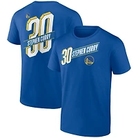Men's Stephen Curry Royal Golden State Warriors Full-Court Press Name & Number T-Shirt