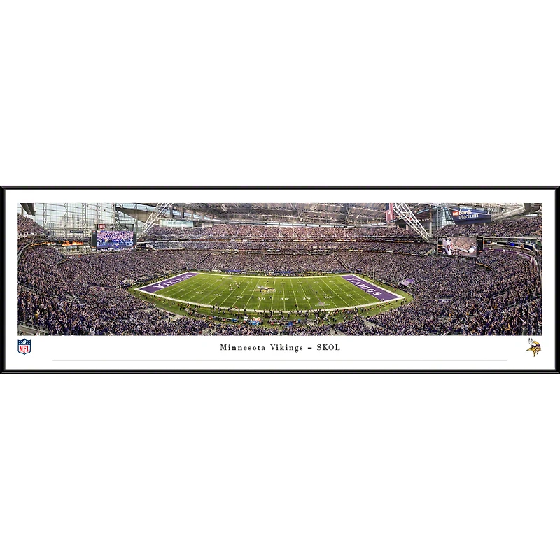 Minnesota Vikings 13.75'' x 40.25'' SKOL Standard Frame Panoramic