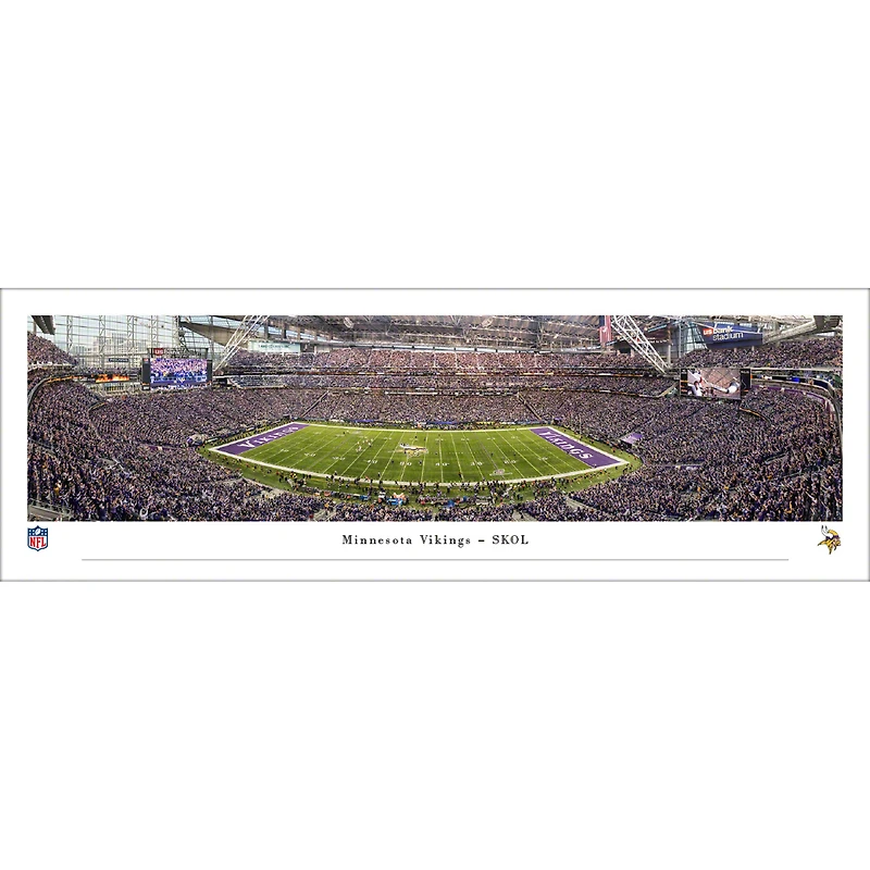 Minnesota Vikings 13.5'' x 40'' SKOL Unframed Panoramic