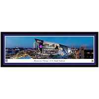 Minnesota Vikings 15'' x 41.5'' US Bank Stadium Single Mat Select Frame Panoramic