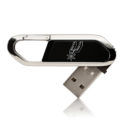San Antonio Spurs Solid Design 32GB Clip USB Flash Drive