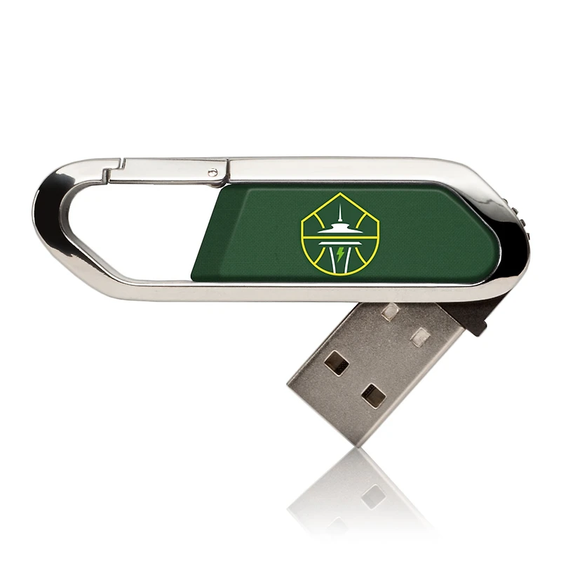 Seattle Storm Solid Design 32GB Clip USB Flash Drive
