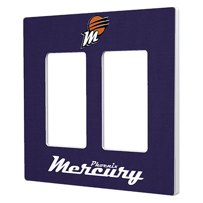 Phoenix Mercury Solid Design Double Rocker Light Switch Plate
