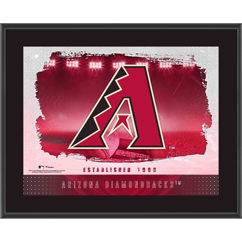 Arizona Diamondbacks Framed 10.5" x 13" Sublimated Horizontal Team Logo Plaque