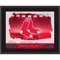 Boston Red Sox Framed 10.5" x 13" Sublimated Horizontal Team Logo Plaque