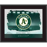 Athletics Framed 10.5" x 13" Sublimated Horizontal Team Logo Plaque