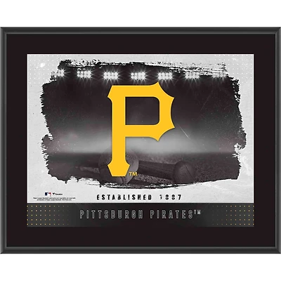 Pittsburgh Pirates Framed 10.5" x 13" Sublimated Horizontal Team Logo Plaque