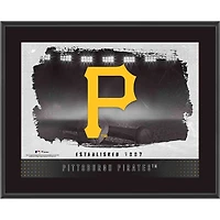 Pittsburgh Pirates Framed 10.5" x 13" Sublimated Horizontal Team Logo Plaque