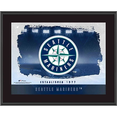 Seattle Mariners Framed 10.5" x 13" Sublimated Horizontal Team Logo Plaque