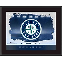 Seattle Mariners Framed 10.5" x 13" Sublimated Horizontal Team Logo Plaque