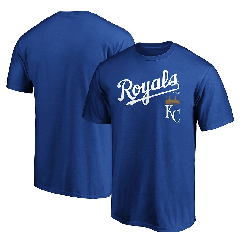 Men's Royal Kansas City Royals Team Lock Up Wordmark T-Shirt