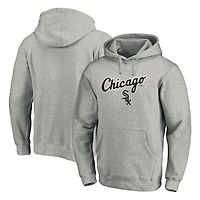 Men's Gray Chicago White Sox Team Lock Up Wordmark Pullover Hoodie
