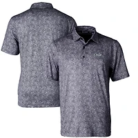 Men's Cutter & Buck Black UCF Knights Citronaut Pike Constellation Print Stretch Polo