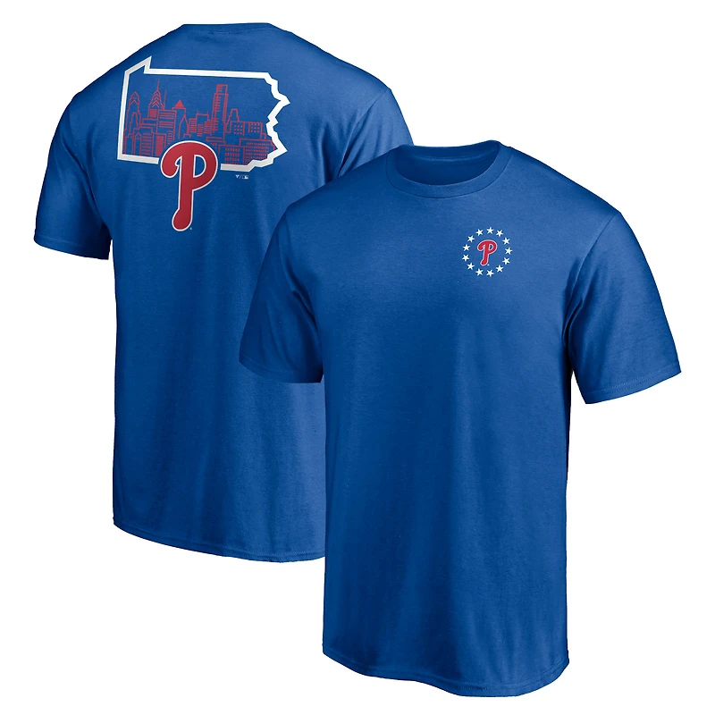 Men's Royal Philadelphia Phillies Philly State T-Shirt