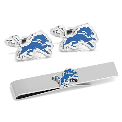 Detroit Lions Cufflinks & Tie Bar Gift Set